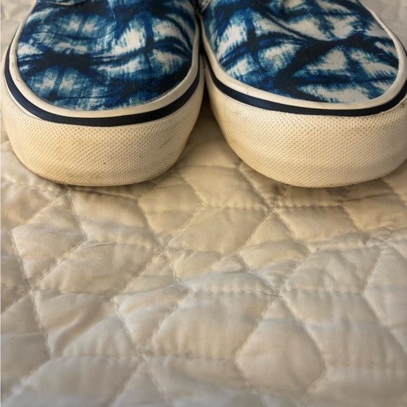 *Sold*Vans Unisex Blue Tie-Dye Slip-On Shoes Mens 8.5 Women’s 10 - Picture 3 of 7